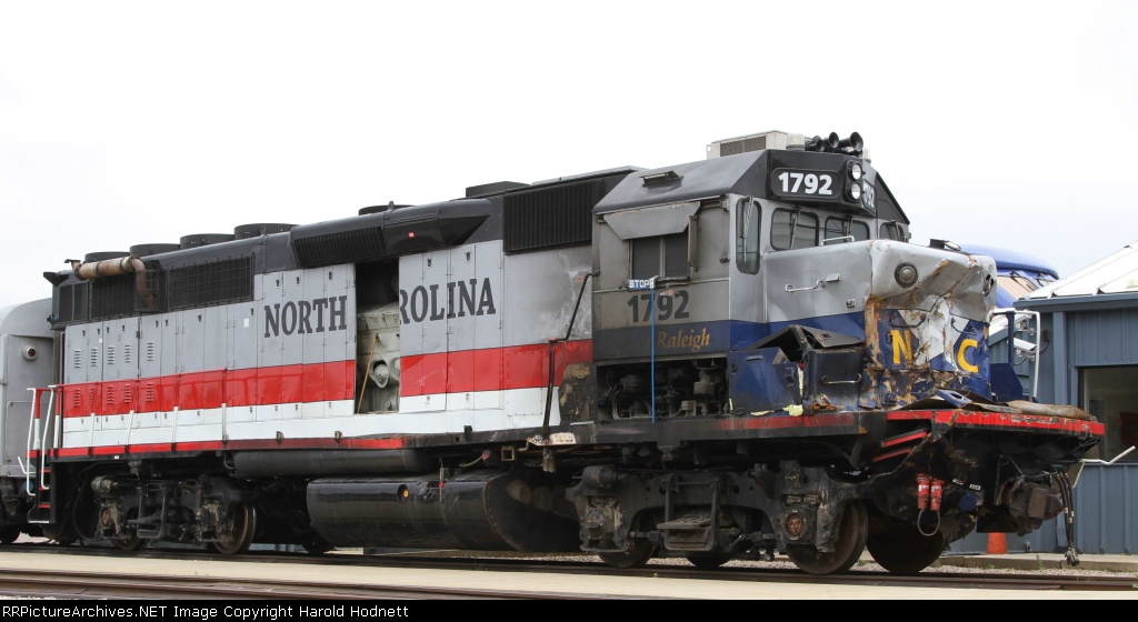 RNCX 1792 back in Raleigh days after its crash in Mebane